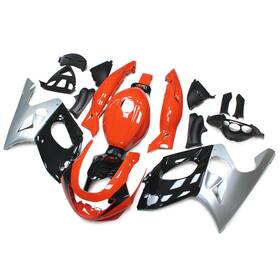 Yzf600r-97-27 Mzy Moto Orange Black Silver Fairings For Yamaha 1997 - 2007 Yzf600r Thundercat Bodywork