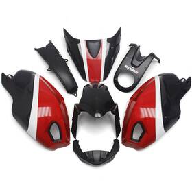 696-2009-07 Mzy Parts Red White Black Fairings Bodywork For Ducati 696/796/795/m1000/m1100 2009-2011
