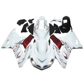 Mzy Parts Zx14r 2006-11 White Red Fairings Frames For Kawasaki Ninja Zx-14r 2006 - 2011 Bodywork