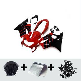 Fwcbr600f41999-12 Mzyparts #sun-79 Red Black Fairing Kit For 1999 2000 Honda Cbr600f4 F4 99 Abs Injection Bodywork
