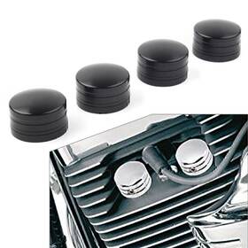Nomura 612047527886 4pcs Head Bolt Spark Plug Cover For Harley Sportster Xl Twin Cam Touring Black