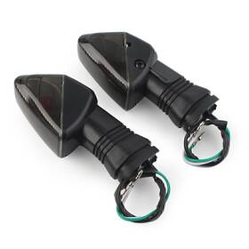 Nomura 612049302580 1 Pair Black Turn Signal Indicator Light For Kawasaki Ninja Zx-6r 2007-2012 11