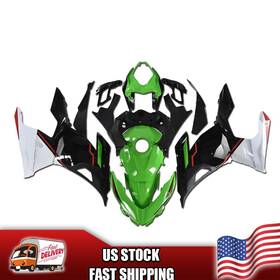 Nt-kwa18ex400-yx-042 Nt-fairing Gls Injection Green Black For Kawasaki Ninja 400 2018-2023 Ex400 A042