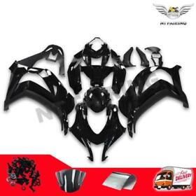 Nt-kwa16zx10r-005-th Ntu Injection Glossy Black Fairing Fit For Kawasaki Ninja 2016-2019 Zx10r A005