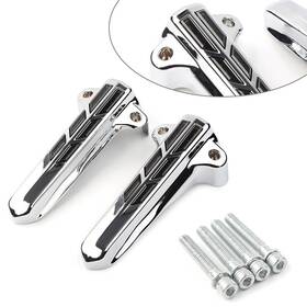 One2timesus 421115636210 Front Lower Fork Leg Covers Led Light For Harley Flhr Flhtk Flhx Chrome-smoken