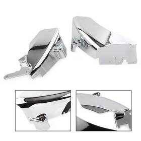 Onlyonee 550755968433 Mid Frame Air Deflector Trim Heat Shield Cover Kit Chrome For Harley Dyna 06-17