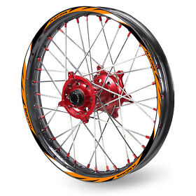 Clfawsar03bxx211819us030 Orange Dirtproof 21 F&18 R Rim Wheel Sticker R03b For Honda Crf 450x 2005-2021