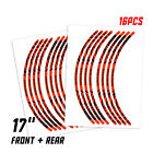 T-wsaw01b17tfg80101t22039 Orange Wild Wheel Sticker 17 Inch Rim For Honda Cb650f 14 15 16 18 19 20