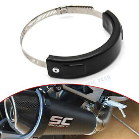 Mec01 Oval Exhaust Locking Ring Abs Protect Can Cover Universal 100mm-140mm Motorbike