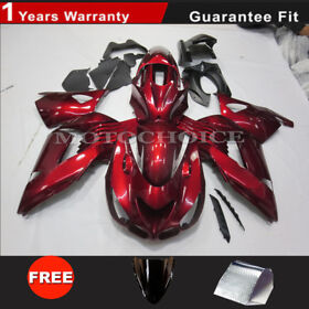 Mck1406 Painted Red Fairing Kit For Kawasaki Ninja Zx14 2006-2011 Zx1400c Zx14r Abs Body