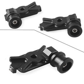 Pair Black Aluminum Swingarm Spools Adapters Mounts For Kawasaki Ninja 250r 300r