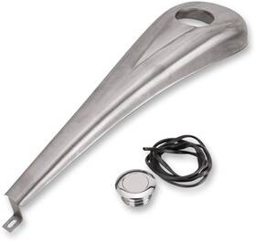Ddk-08-oem-r Paul Yaffe Originals Steel Dash Kit For 6-gallon Tank Raw Harley Flht/flhx/fltr