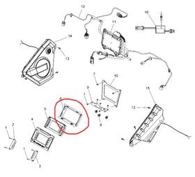 5451285 Polaris Radio Display Mount Genuine Oem Part