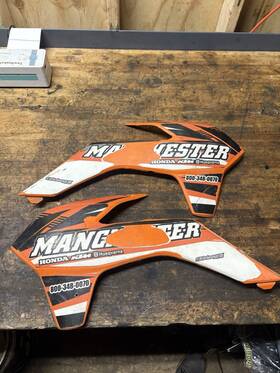 84168 Polisport 2013-2016 Ktm 125 250 300 350 Sx Sxf Exc Excf Radiator Scoops Shrouds