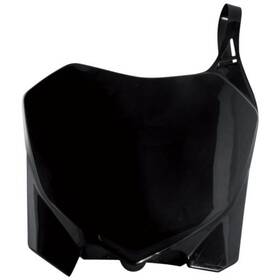 8658200001 Polisport Front Number Plate - Black