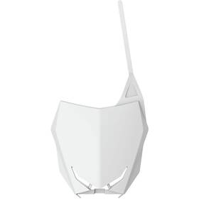 8666600001 Polisport Number Plate - White Restyle Ft19