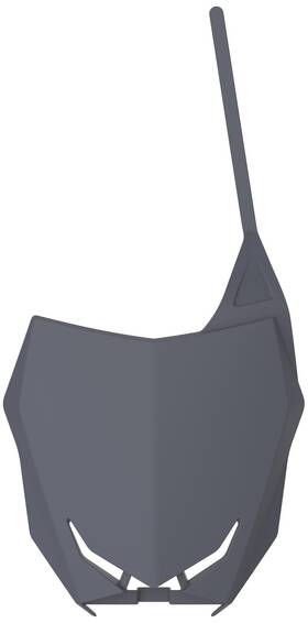 8666600003 Polisport Front Number Plate - Nardo Grey