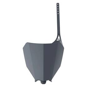 8667200006 Polisport Front Number Plate - Nardo Gray