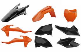 90834 Polisport Plastic Kit - Orange/black