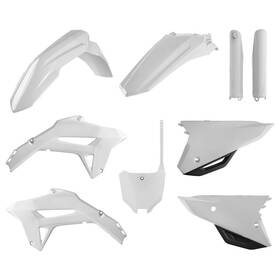 91055 Polisport Complete Plastic Kit Set White For Honda Crf250r 2022 Crf450r 2021-23