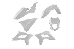 91076 Polisport White Restyled Plastic Kit Fits 13-19 Rr