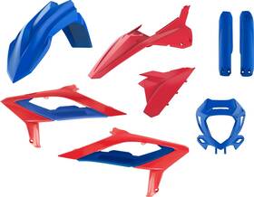 91592 Polisport Restyle Blue/red Plastic Complete Body Kit 91592 Polisport Restyle Blue/red Plastic Complete Body Kit