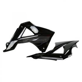 8413300007 Polisport Plastics Radiator Scoops Gas Black