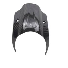 704010 Powerjames Black Carbon Fiber Outer Headlight Fairing For Harley 18-later Street Bob Fxbbs