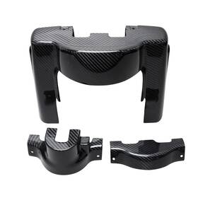 704083 Powerjames 3k Carbon Fiber Ignition Front Fork Trim Cover For 15-23 Road Glide Fltrxs Fltrk