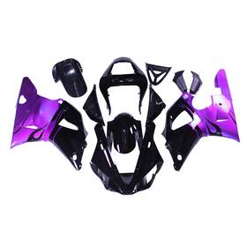 Fwr12000-52 Protek #pay-49 Purple Black Fairing Kit For Yamaha Yzf R1 2000 2001 Yzf1000 Injection Bodywork