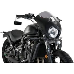 21108h Puig Dark Night Semifairing Windshield - Smoke Gloss Black Fairing