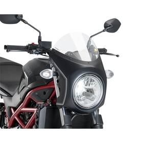 3169w Puig Retro Semi Fairings - Clear