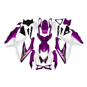 Fwk8-119 Qin #qin Purple White Abs Fairing Kit For Suzuki Gsxr600 Gsxr750 2008 2009 2010 Body