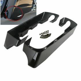 Sl-bxz-004 Qin #qin 4 Inch Hard Stretched Saddle Bag Extension For 2014 -2022 Harley Touring-vivid Black Sl-bxz-004 Qin #qin 4 Inch Hard Stretched Saddle Bag Extension For 2014 -2022 Harley Touring-vivid Black
