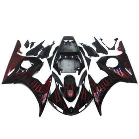 Spacnyimo2.9 Qing R62005-2 #spacnyimo2.9 Black Red Fairings Kit For Yamaha Yzf-r6 2003 2004 2005 R6 03 04 05 Abs Bodywork