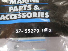 27-55279 Quicksilver 3 Mercury Genuine Oem Mariner 40 Hp Outboard Transfer Port Cover Gasket