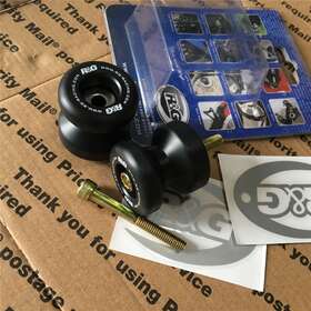 Cr0002bk R&g Yamaha Yzf R1 R1m R3 R6 Black Cotton Reels Paddock Stand Bobbins M6