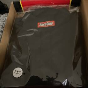 111005 Racequip New Sfi-1 / 1-layer Racing Jacket- Size Large Black