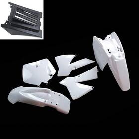 Ktm50 Redcap 676821065445 Direct Bolt-on White Plastics Kit For Sx/50 Junior 2002 2008 Fender