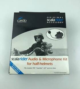 4402-0184 Scala Rider Cardo Audio And Microphone Kit For Half Helmets - Headset Not Included