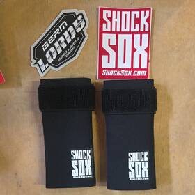 802063 Shock Sox Fits 6-inch Black Fork Seal Protectors For Dirt Bikes And Pit