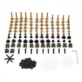 Sno.zx9r94 Snopeon Boltkit-004-tg #sno.zx9r94 Stainless Steel Fairing Bolt Kit Screws For Kawasaki Zx9r 1994-01 2002 2003 Gold
