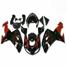 Fwzx10r-2006-42 Snopeon #sno Black Red Full Bodywork For Kawasaki Zx10r 2006 2007 Injection Fairing Kit Abs