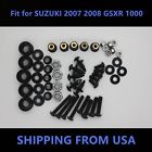 Sp-bolt-k7 Unbranded Black Body Screws Complete Fairing Bolt Kit 729043582716