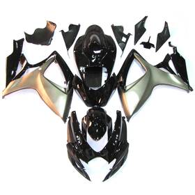 Sport Fairing Fwk6-91 #spjd 49 Full Body Kits For Suzuki Gsxr600 Gsxr750 K6 2006 2007 Black Silver Kit
