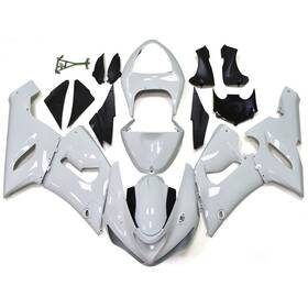 Sportfairings 2005-32 #rack Abs Fairings Plastics White Bodywork For 2005 2006 Ninja Zx6r Zx636c/d Kawasaki
