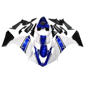 Yzf1000-r1 Sportfairings 2009-84 #qinycai White Blue Bodywork For Yamaha 2009 2010 2011 Yzf-r1 Abs Fairing