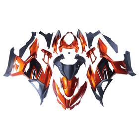 400-32 Sportfairings Orange Black Fairings For Kawasaki Ninja 400 2018-2023 Injection Abs Bodywork