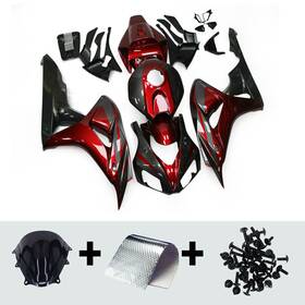 Fwcbr1000rr06-88 Sportfairings Red Black Plastic Fairing For Honda 2006 2007 Cbr1000rr 06 07 Injection Bodywork