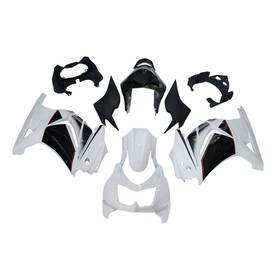 Fwex250r08-32 Sportfairings White Black Fairings For Kawasaki 2008-2012 Ex250r Ninja 250 Plastic Bodywork